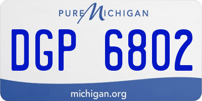 MI license plate DGP6802