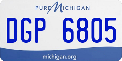 MI license plate DGP6805