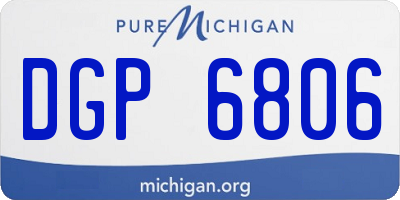 MI license plate DGP6806
