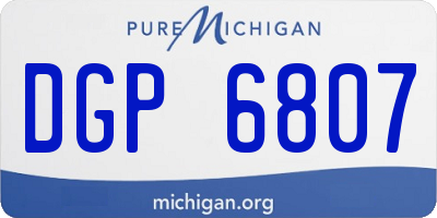 MI license plate DGP6807