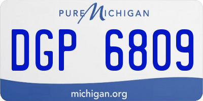 MI license plate DGP6809