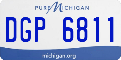 MI license plate DGP6811