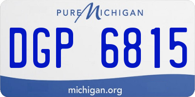 MI license plate DGP6815