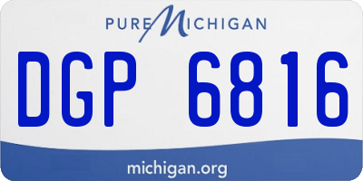 MI license plate DGP6816