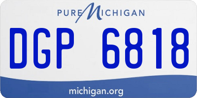 MI license plate DGP6818