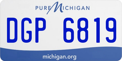 MI license plate DGP6819