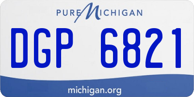MI license plate DGP6821