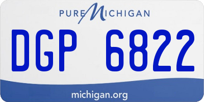 MI license plate DGP6822