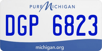 MI license plate DGP6823