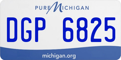 MI license plate DGP6825