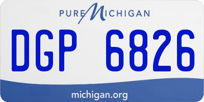 MI license plate DGP6826