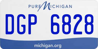 MI license plate DGP6828