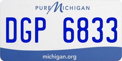 MI license plate DGP6833