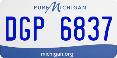 MI license plate DGP6837