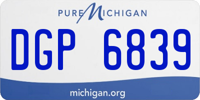 MI license plate DGP6839