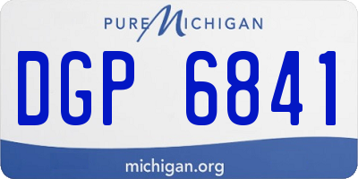 MI license plate DGP6841
