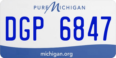 MI license plate DGP6847