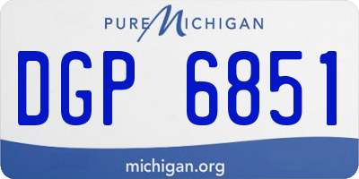 MI license plate DGP6851