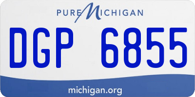 MI license plate DGP6855