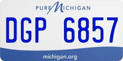 MI license plate DGP6857