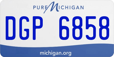 MI license plate DGP6858