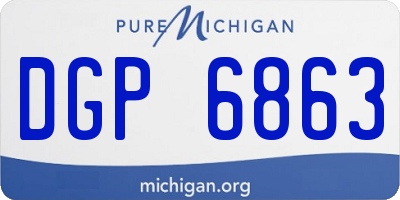 MI license plate DGP6863