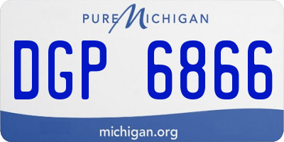 MI license plate DGP6866