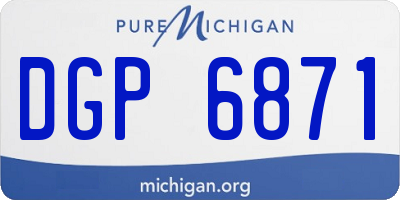 MI license plate DGP6871