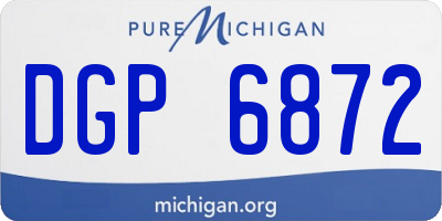 MI license plate DGP6872