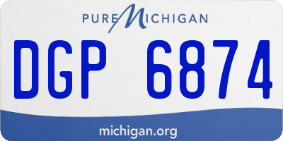 MI license plate DGP6874