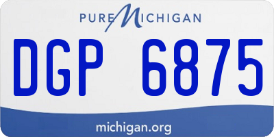 MI license plate DGP6875