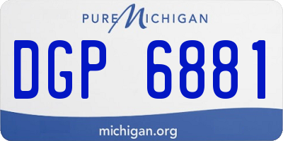 MI license plate DGP6881