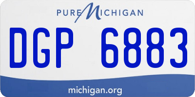 MI license plate DGP6883