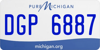 MI license plate DGP6887
