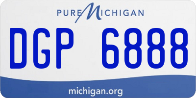 MI license plate DGP6888