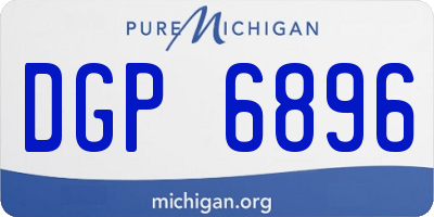 MI license plate DGP6896