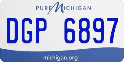 MI license plate DGP6897