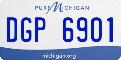 MI license plate DGP6901