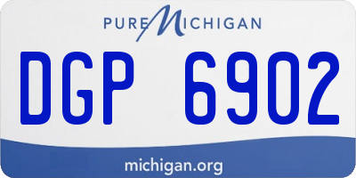MI license plate DGP6902