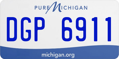 MI license plate DGP6911