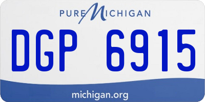 MI license plate DGP6915
