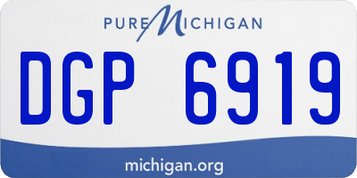MI license plate DGP6919