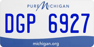 MI license plate DGP6927