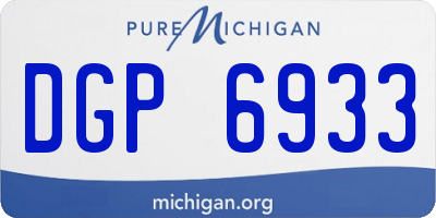 MI license plate DGP6933