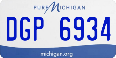 MI license plate DGP6934