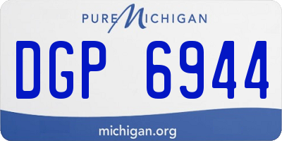 MI license plate DGP6944