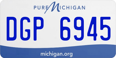 MI license plate DGP6945
