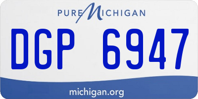 MI license plate DGP6947