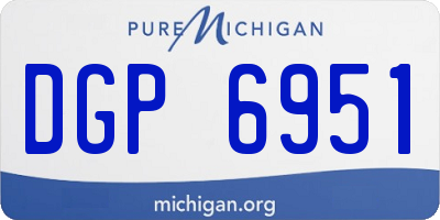 MI license plate DGP6951