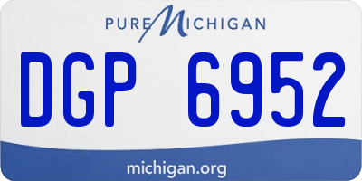 MI license plate DGP6952